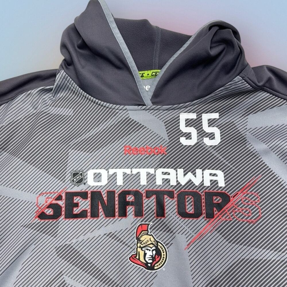 OTTAWA SENATORS Men’s XL Gray Hoodie Sweatshirt 55